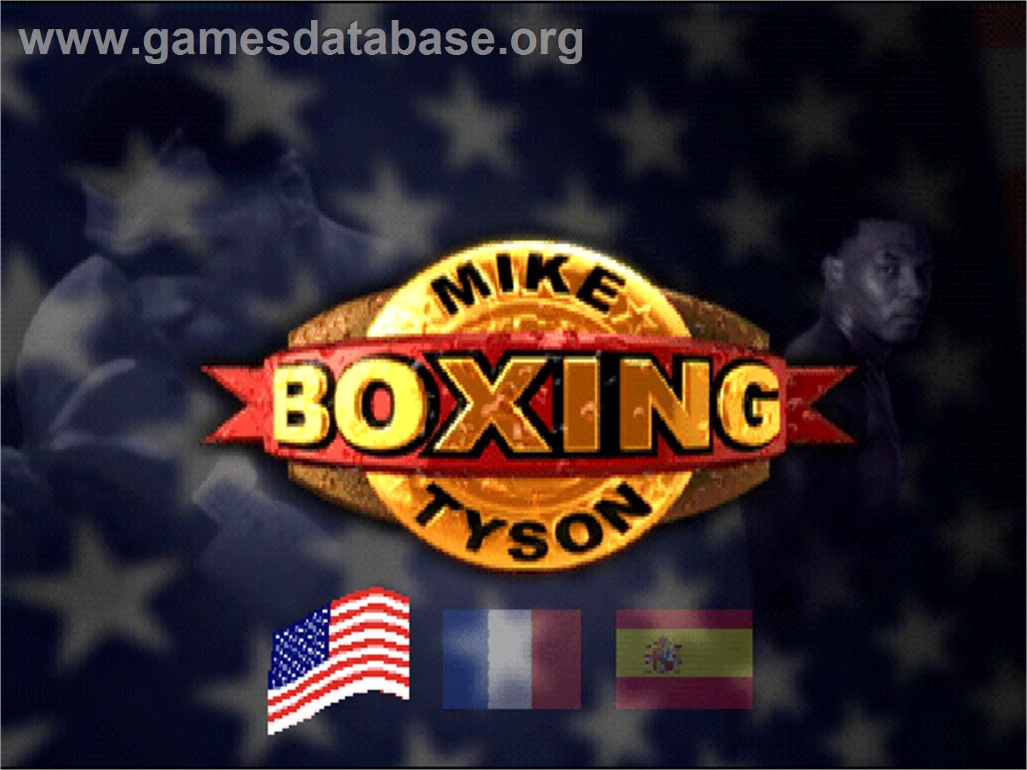Mike Tyson Boxing - Sony Playstation - Artwork - Title Screen
