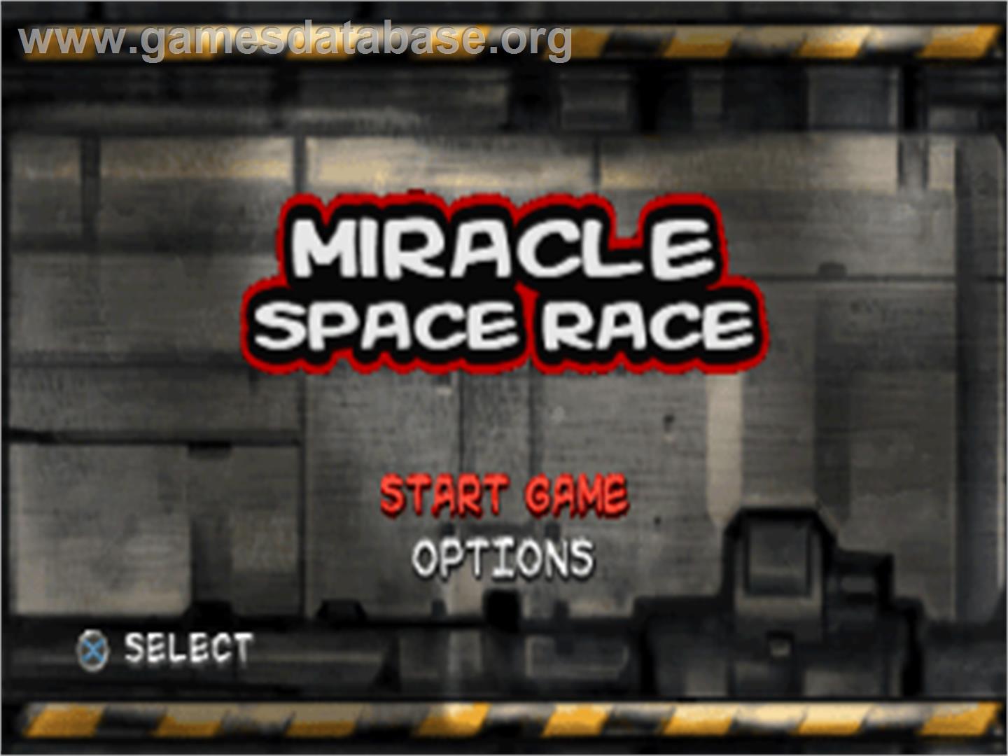 Miracle Space Race - Sony Playstation - Artwork - Title Screen