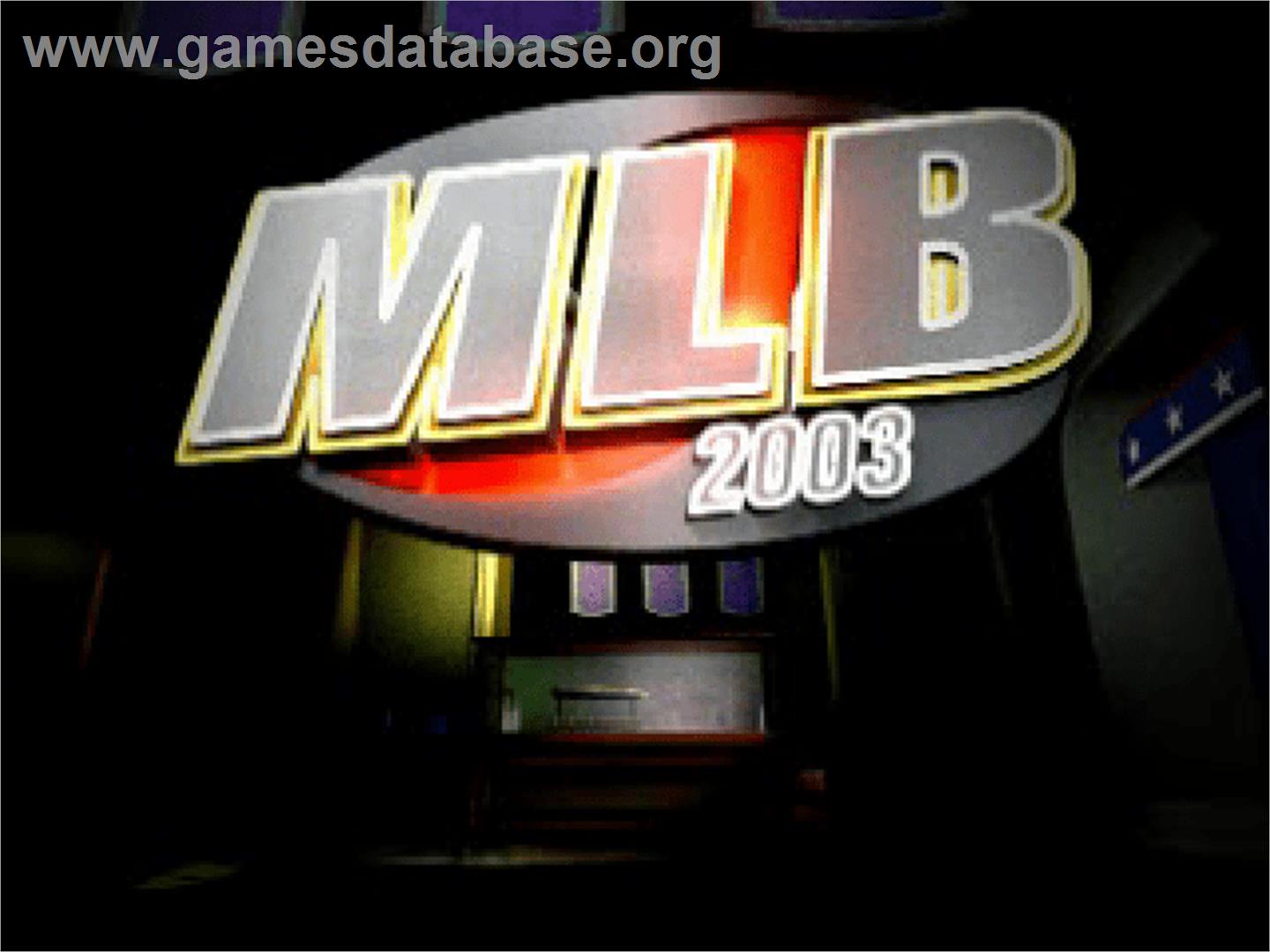 Mlb 2003 - Sony Playstation - Artwork - Title Screen