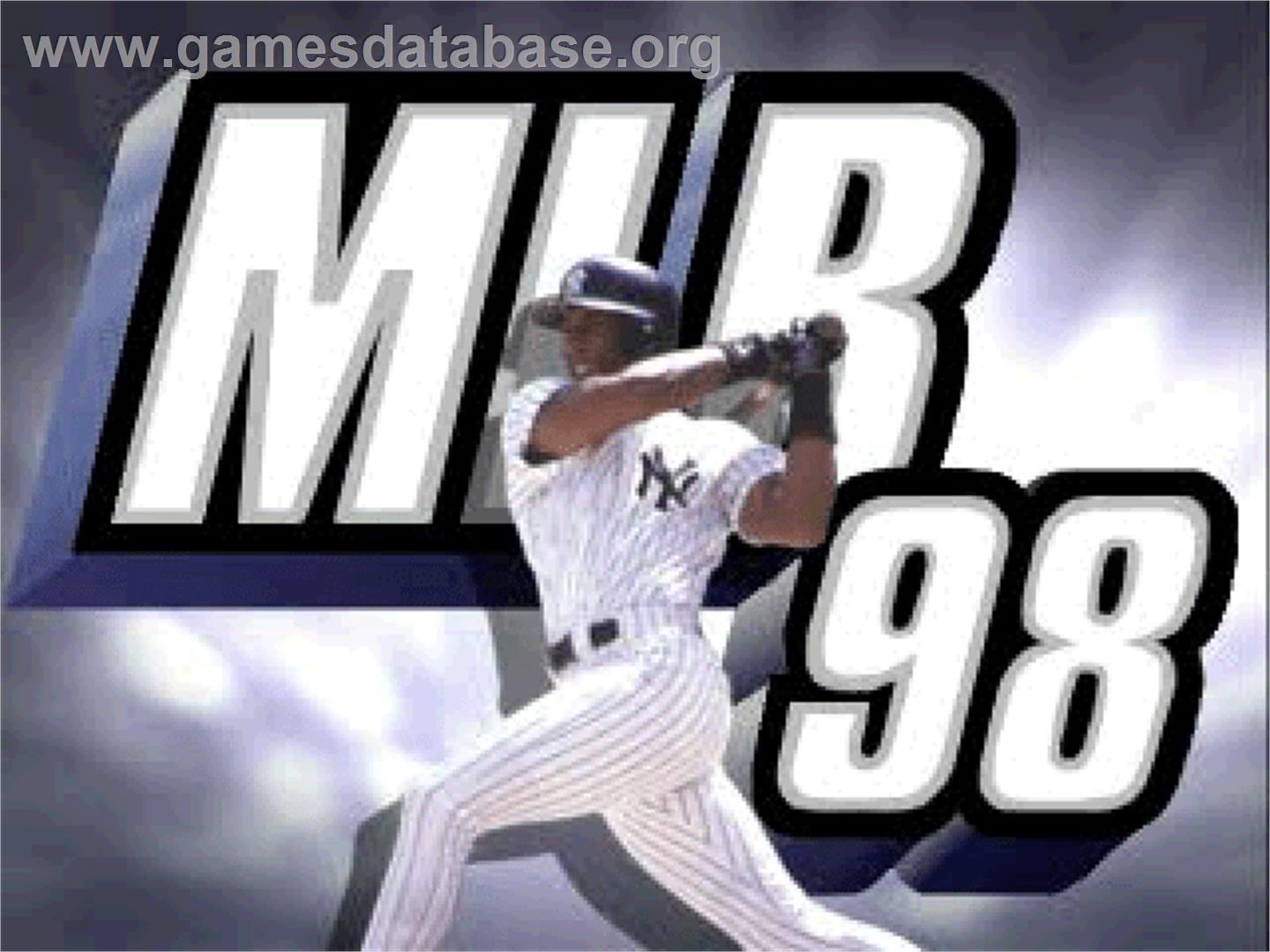 Mlb 98 - Sony Playstation - Artwork - Title Screen