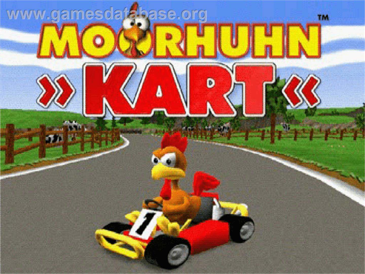 Moorhuhn Kart - Sony Playstation - Artwork - Title Screen