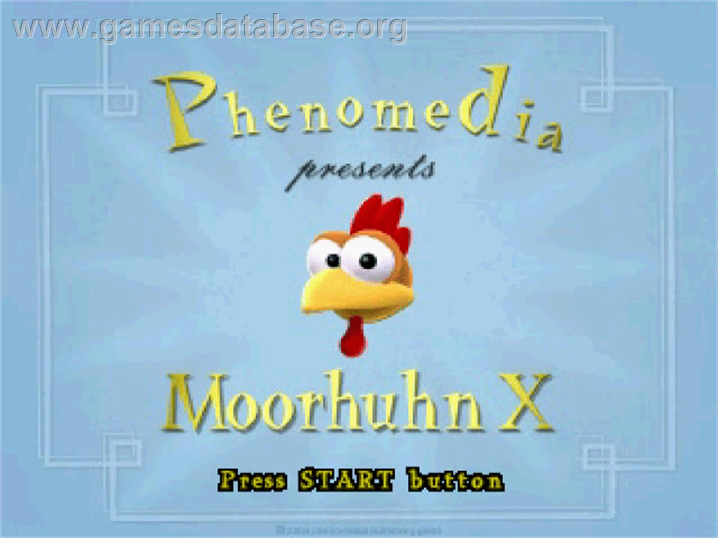 Moorhuhn X - Sony Playstation - Artwork - Title Screen