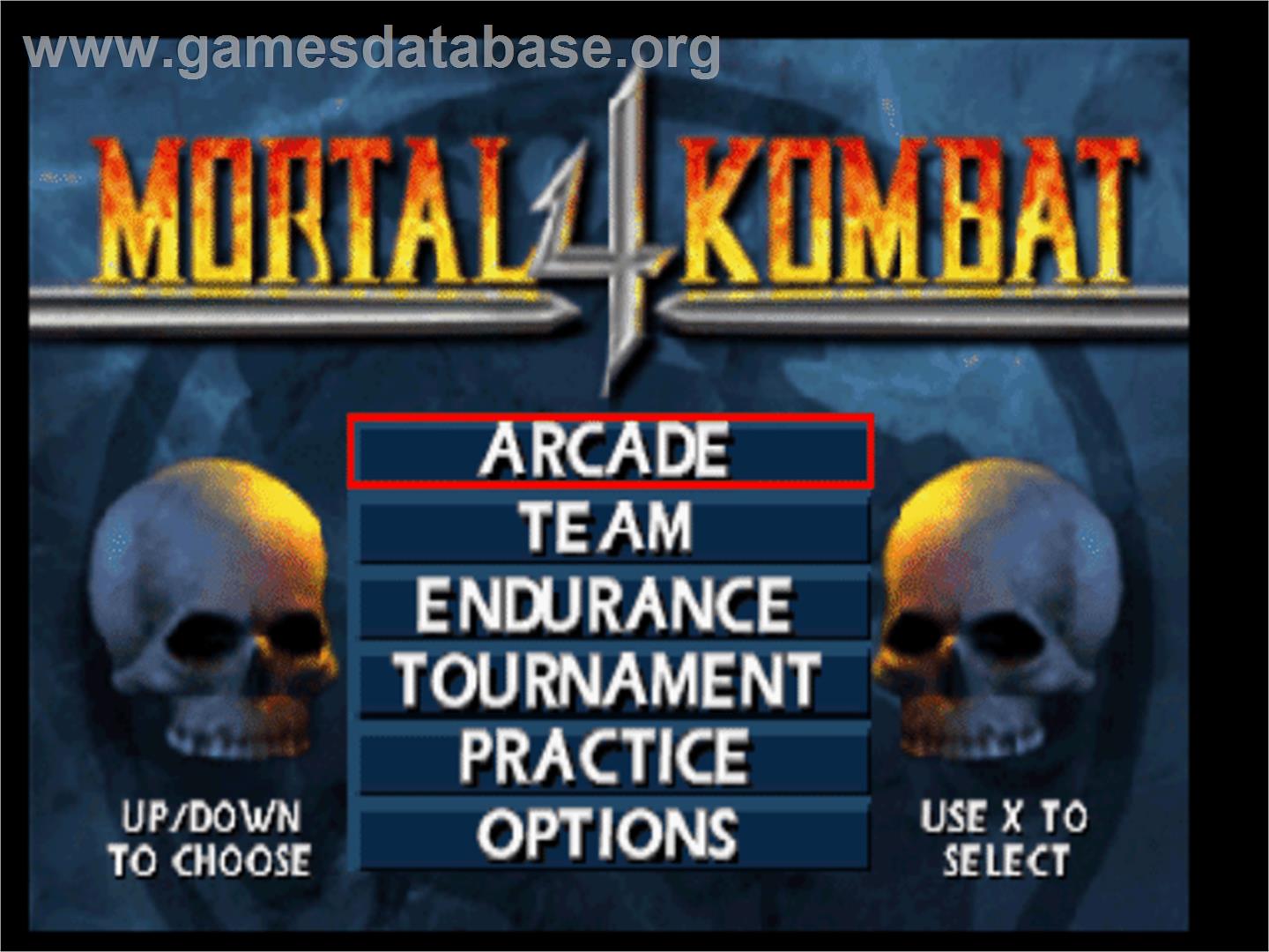 Mortal Kombat 4 - Sony Playstation - Artwork - Title Screen