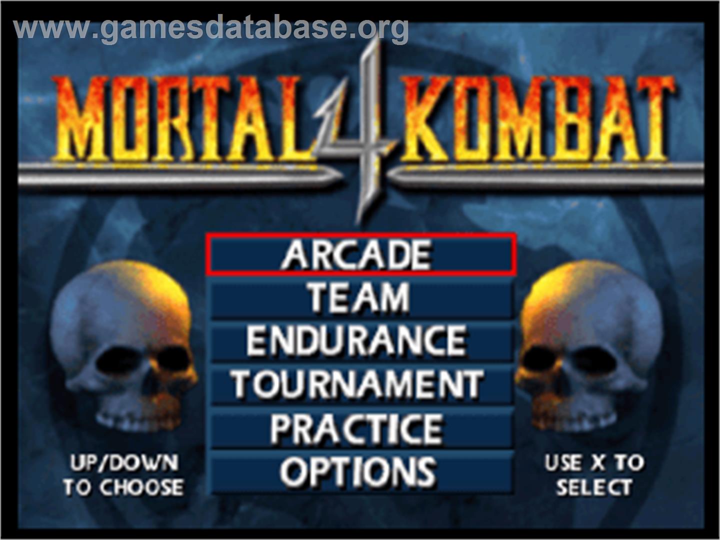 Mortal Kombat 4 - Sony Playstation - Artwork - Title Screen