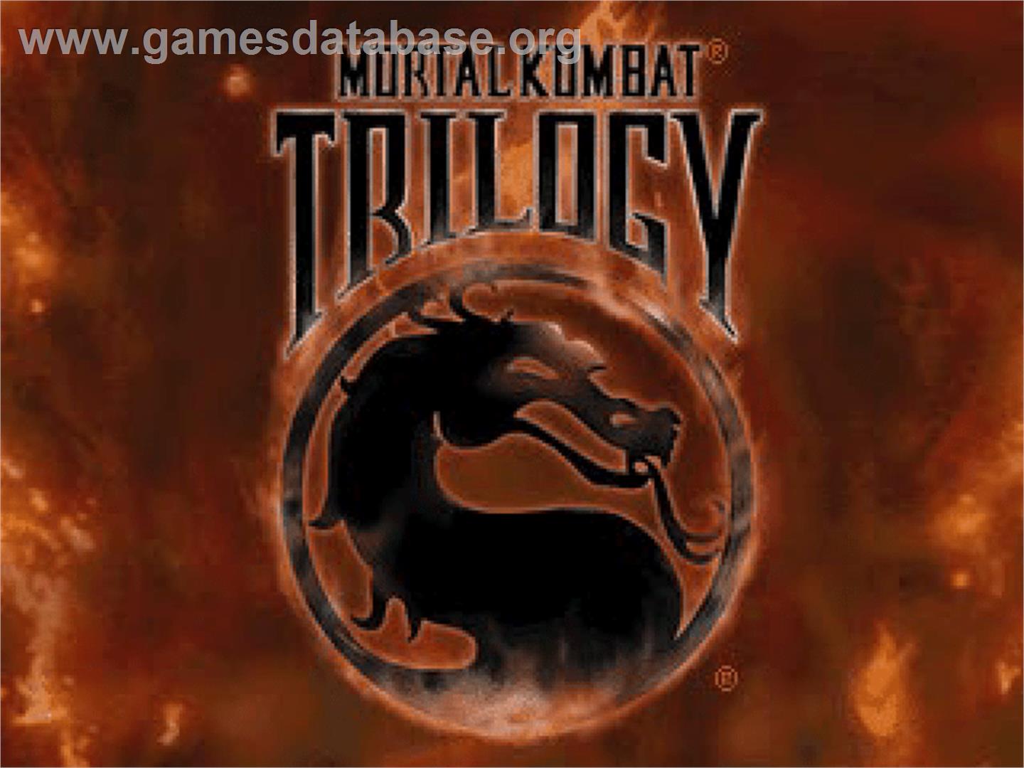 Mortal Kombat Trilogy - Sony Playstation - Artwork - Title Screen