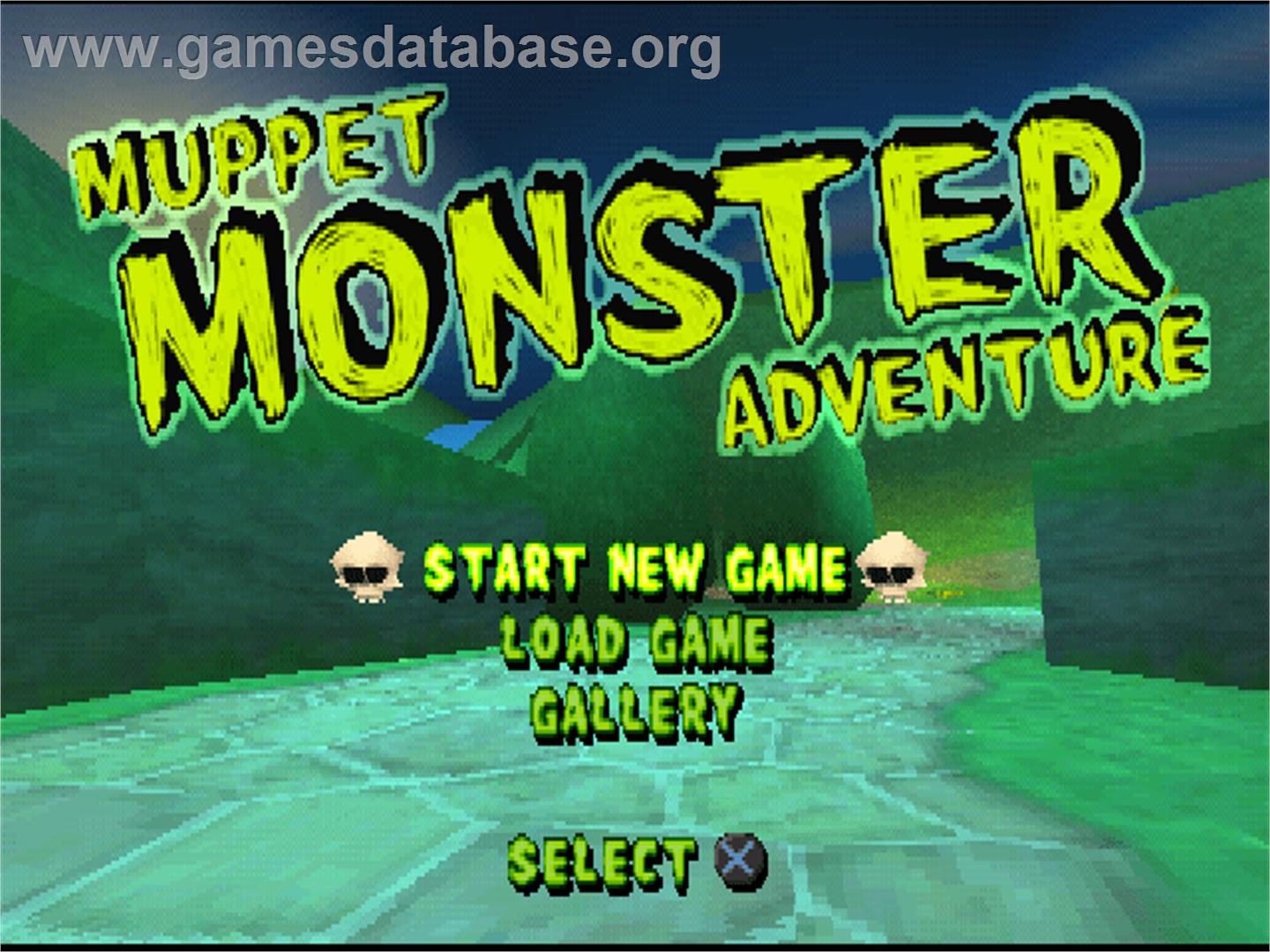 Muppet Monster Adventure - Sony Playstation - Artwork - Title Screen