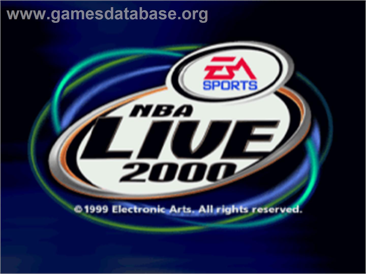 NBA Live 2000 - Sony Playstation - Artwork - Title Screen