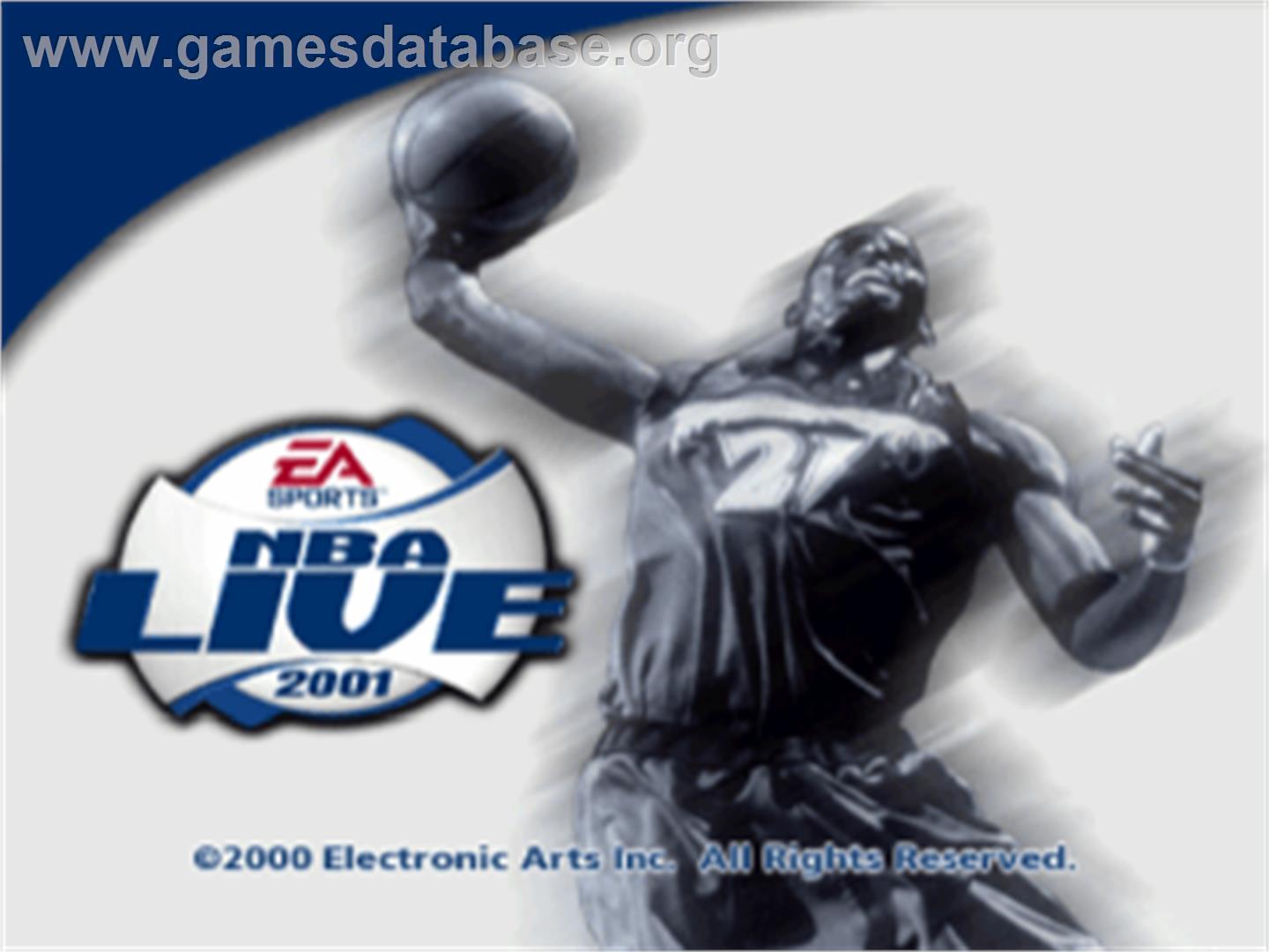 NBA Live 2001 - Sony Playstation - Artwork - Title Screen
