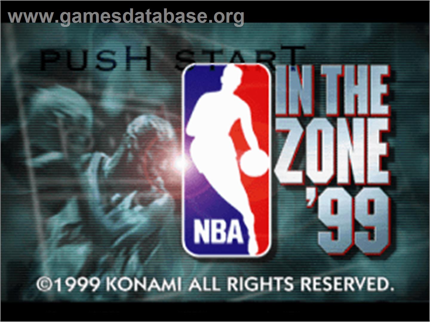 NBA in the Zone '99 - Sony Playstation - Artwork - Title Screen