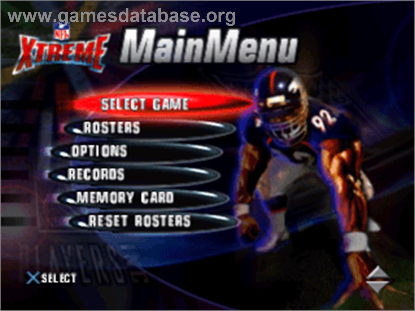 NFL Xtreme - Sony Playstation - Artwork - Title Screen