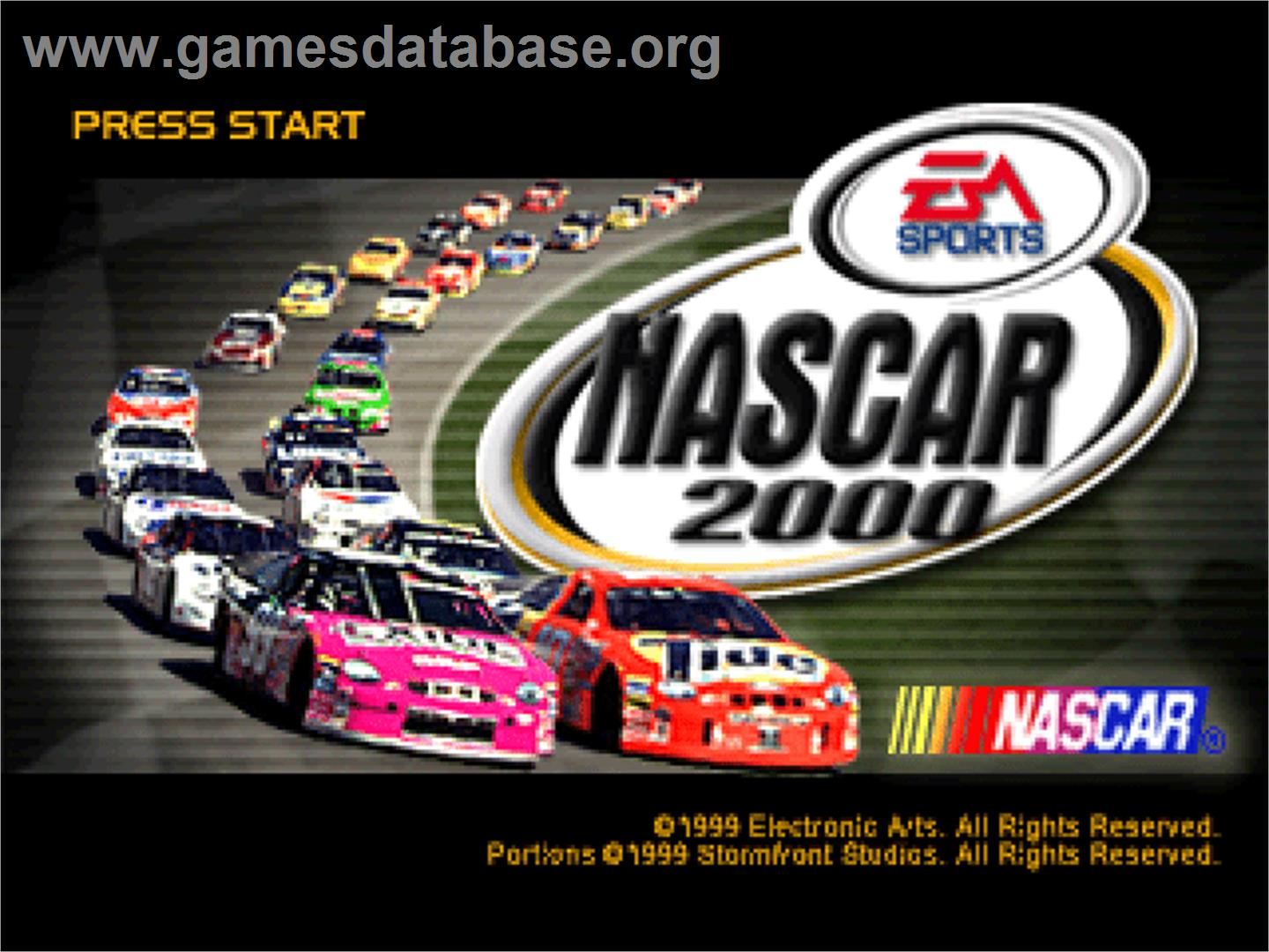 Nascar 2000 - Sony Playstation - Artwork - Title Screen