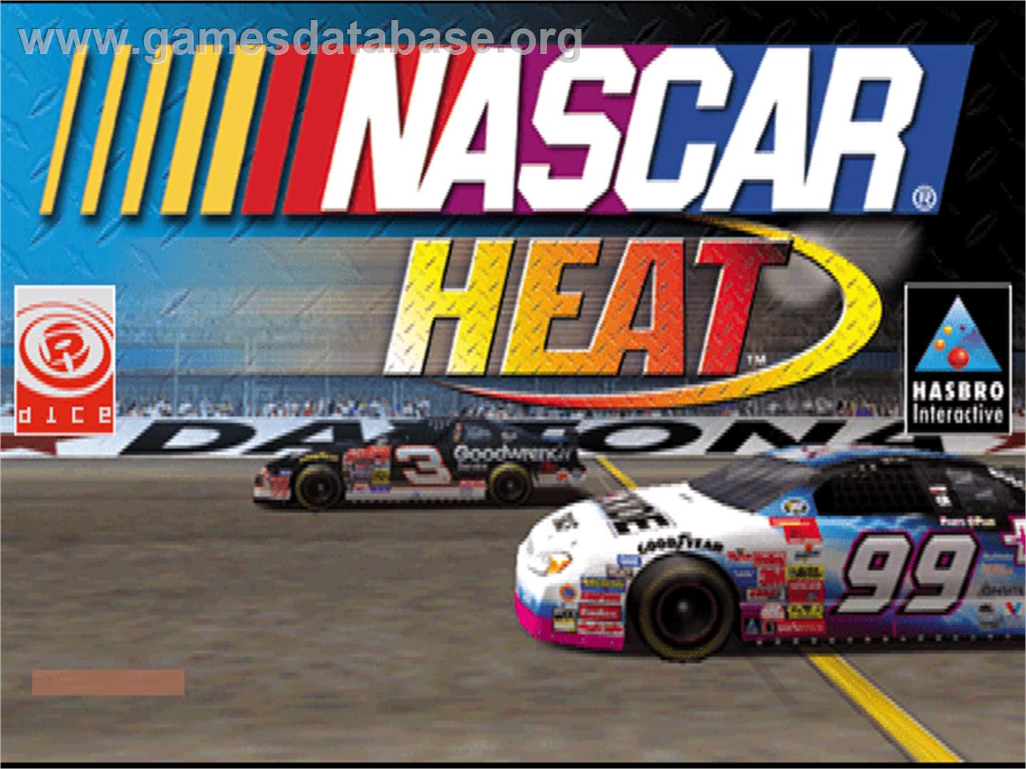 Nascar Heat - Sony Playstation - Artwork - Title Screen