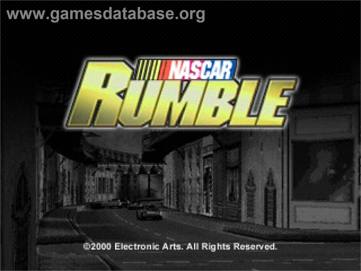 Nascar Rumble - Sony Playstation - Artwork - Title Screen