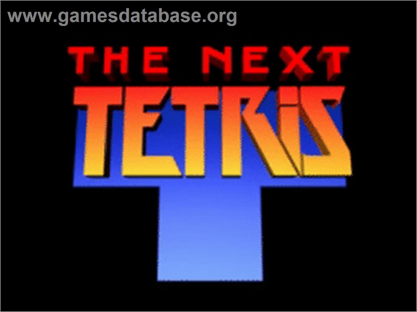 Next Tetris, The - Sony Playstation - Artwork - Title Screen