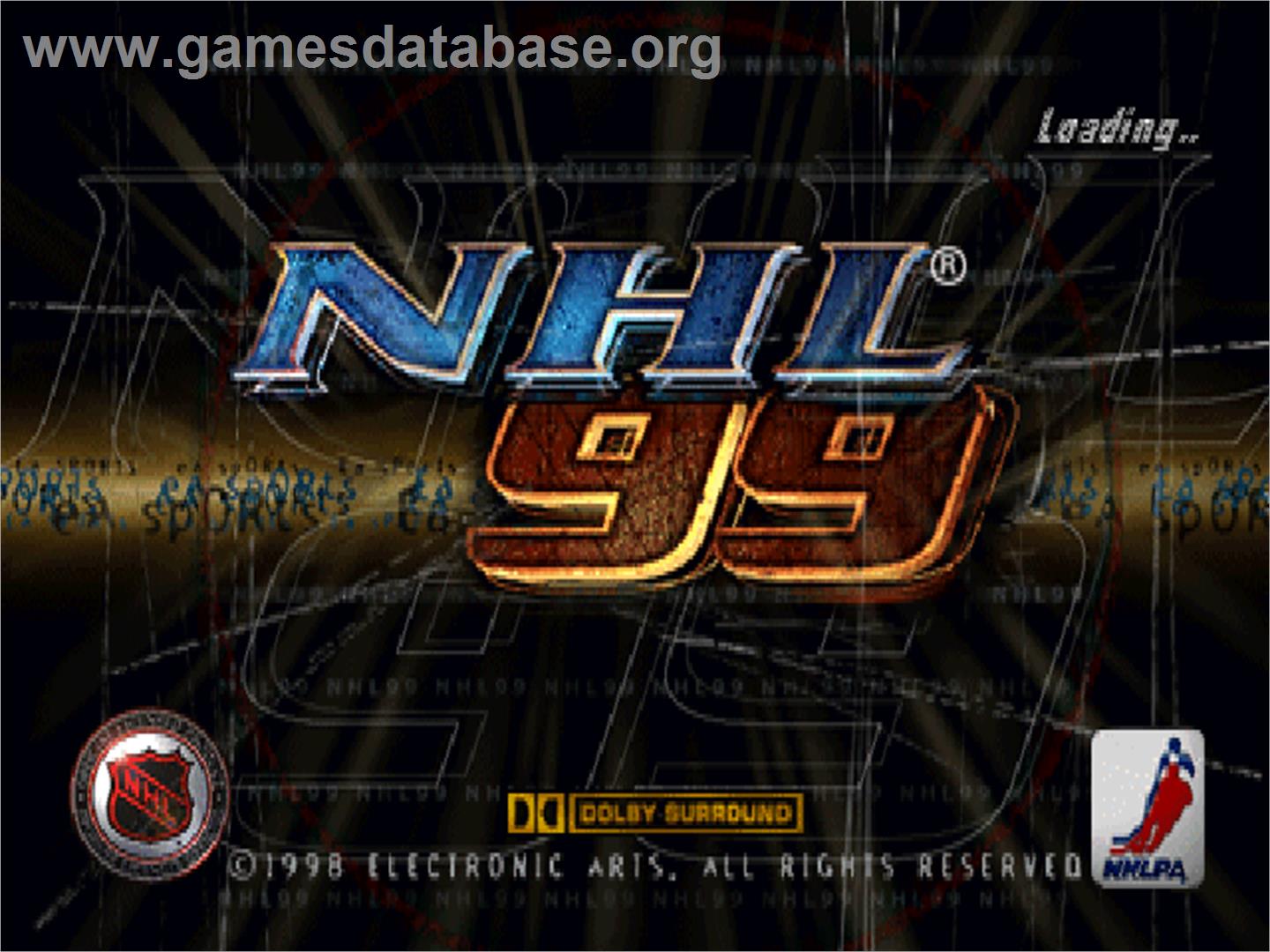 Nhl 99 - Sony Playstation - Artwork - Title Screen