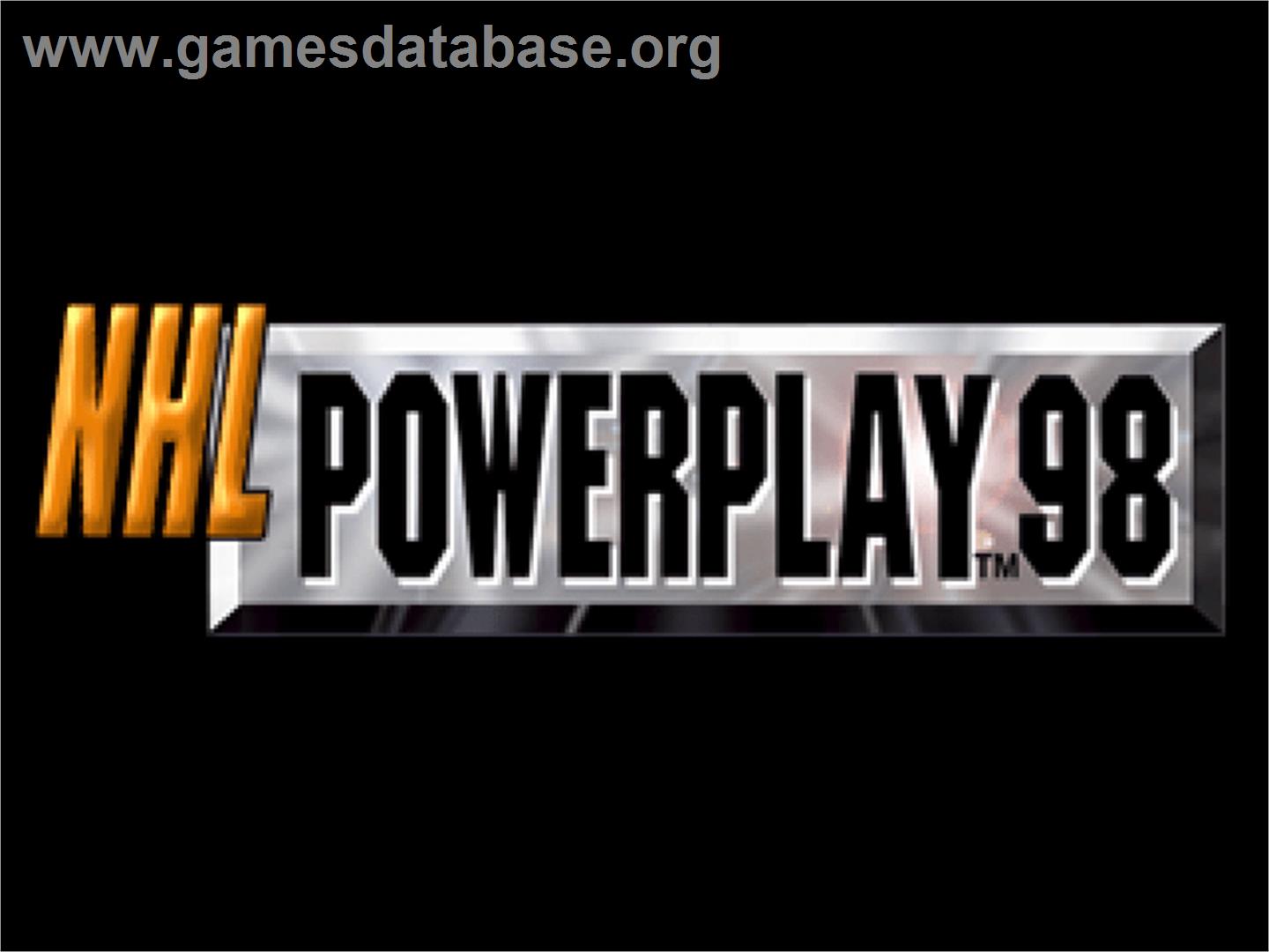 Nhl Powerplay 98 - Sony Playstation - Artwork - Title Screen