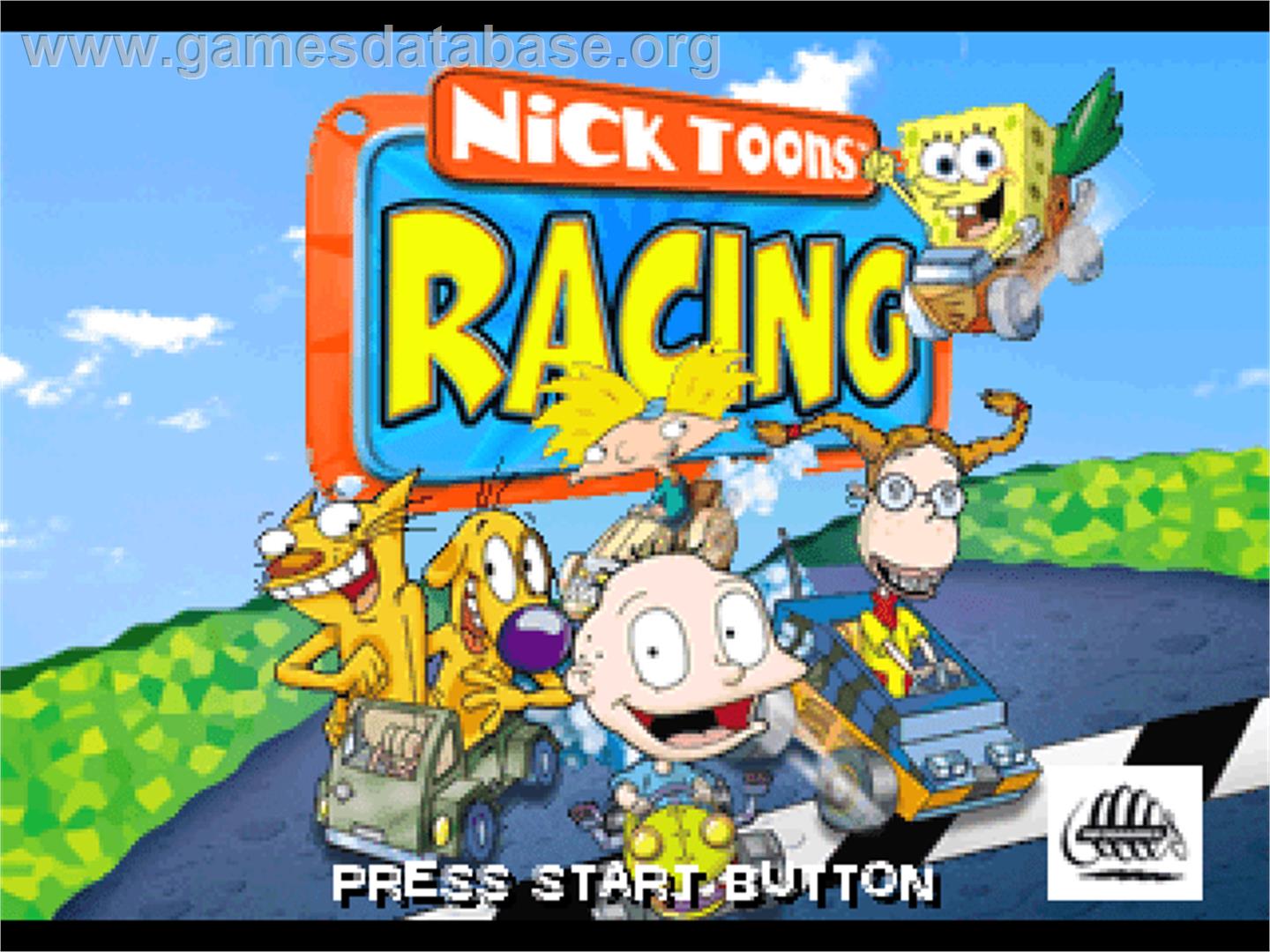 Nicktoons Racing - Sony Playstation - Artwork - Title Screen