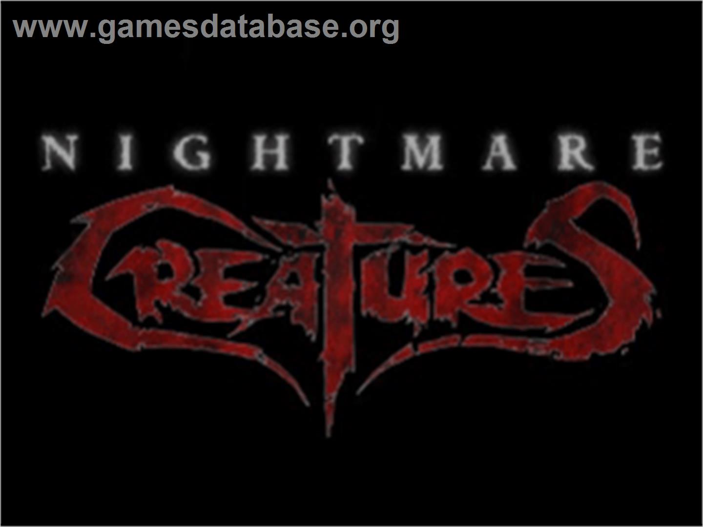 Nightmare Creatures - Sony Playstation - Artwork - Title Screen