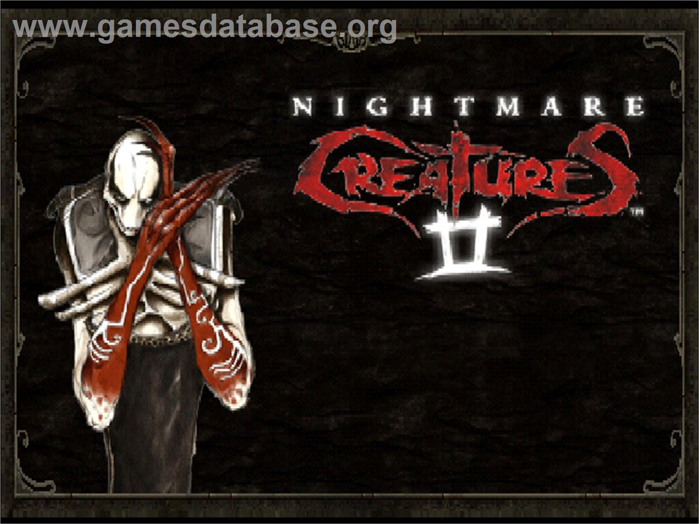 Nightmare Creatures 2 - Sony Playstation - Artwork - Title Screen