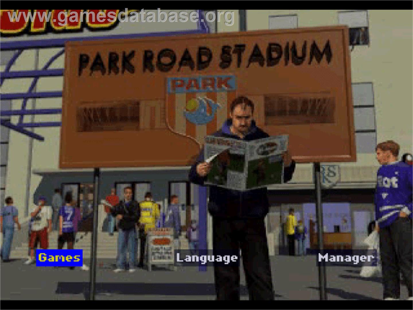ONSIDE Complete Soccer - Sony Playstation - Artwork - Title Screen