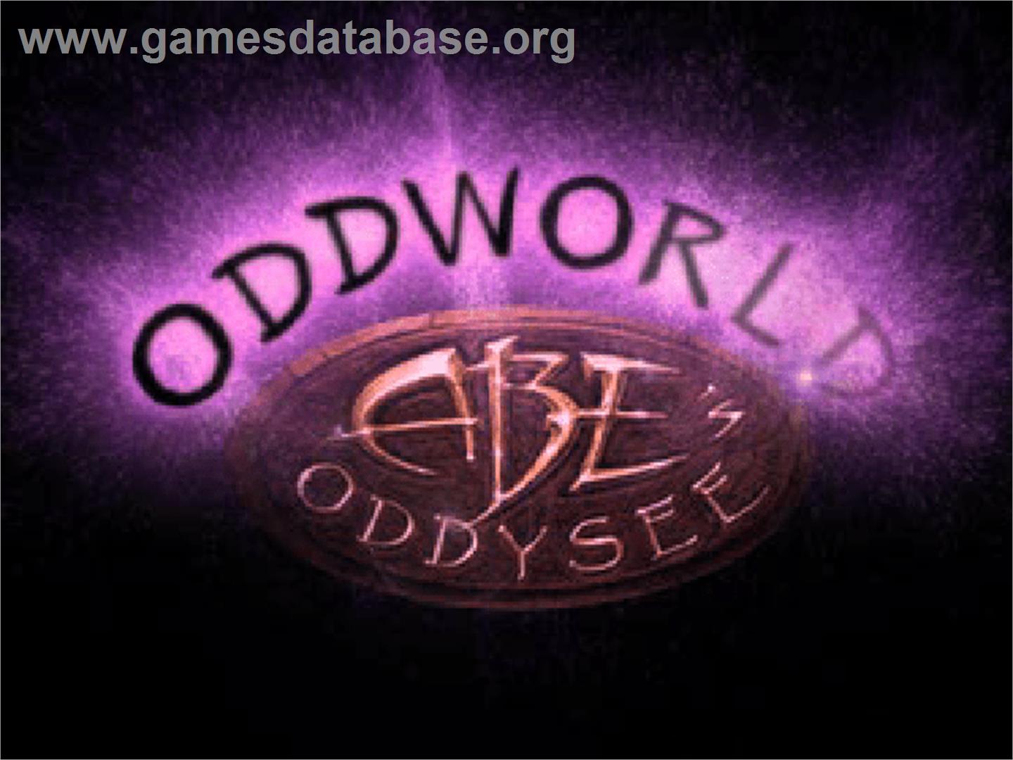 Oddworld - Abe's Oddysee - Sony Playstation - Artwork - Title Screen