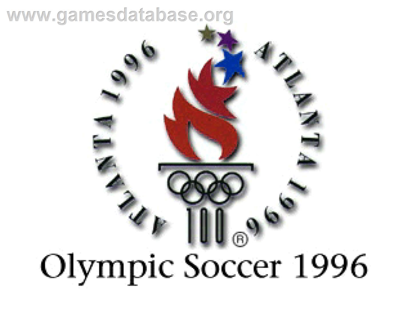 Olympic Soccer - Atlanta 1996 - Sony Playstation - Artwork - Title Screen
