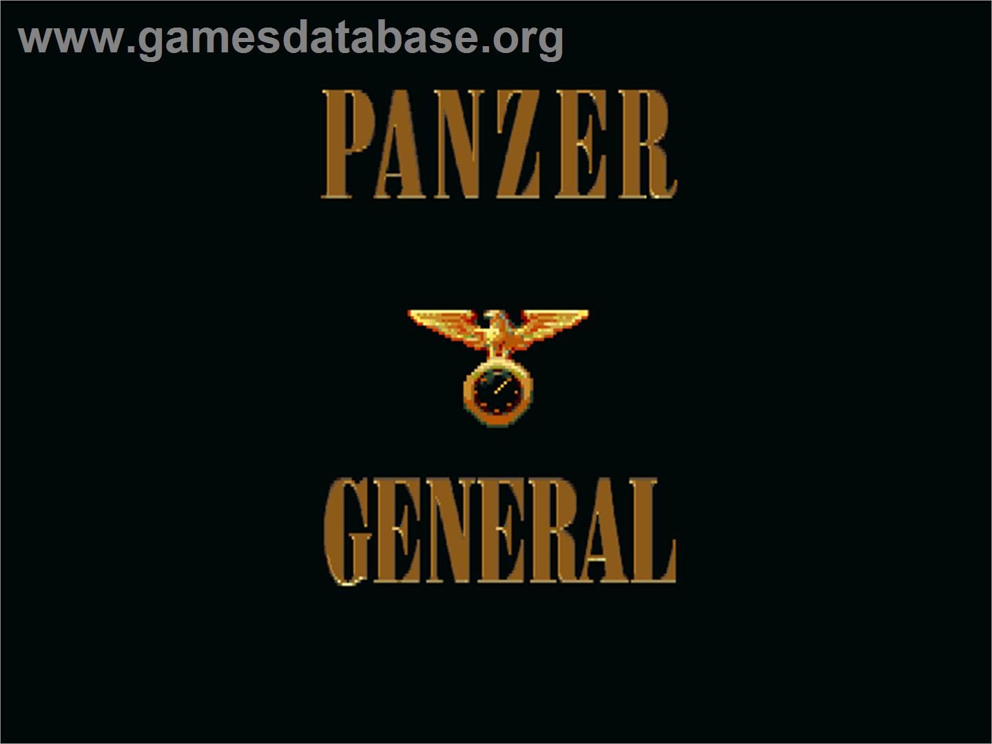 Panzer General - Sony Playstation - Artwork - Title Screen