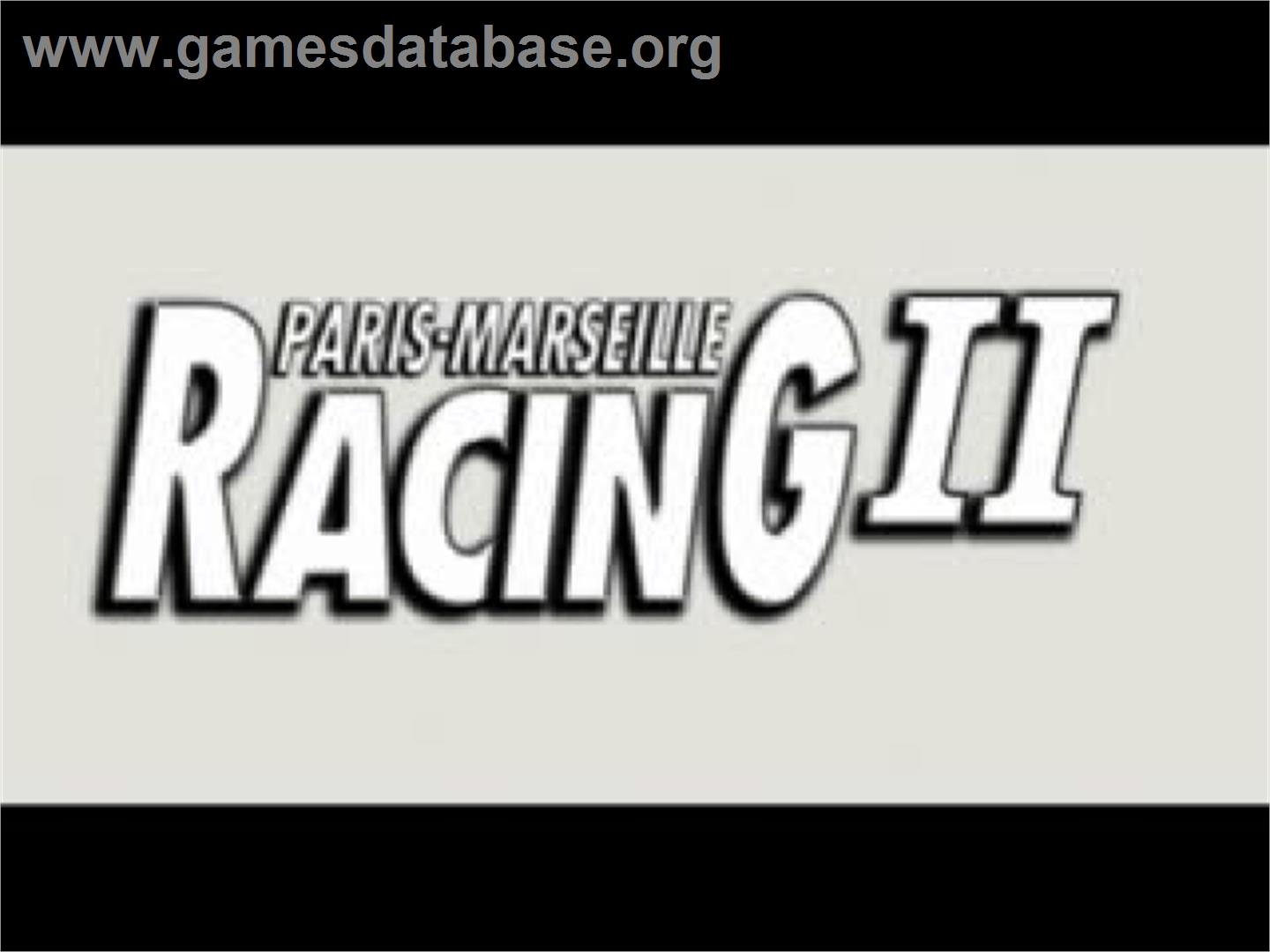 Paris-marseille Racing 2 - Sony Playstation - Artwork - Title Screen