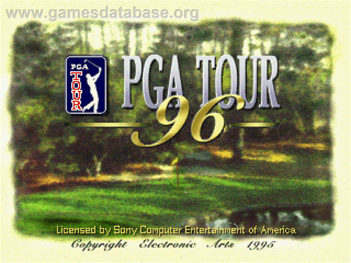 Pga Tour 96 - Sony Playstation - Artwork - Title Screen
