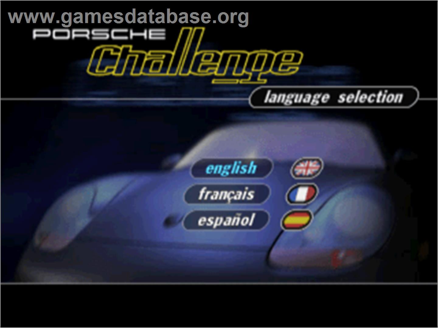 Porsche Challenge - Sony Playstation - Artwork - Title Screen