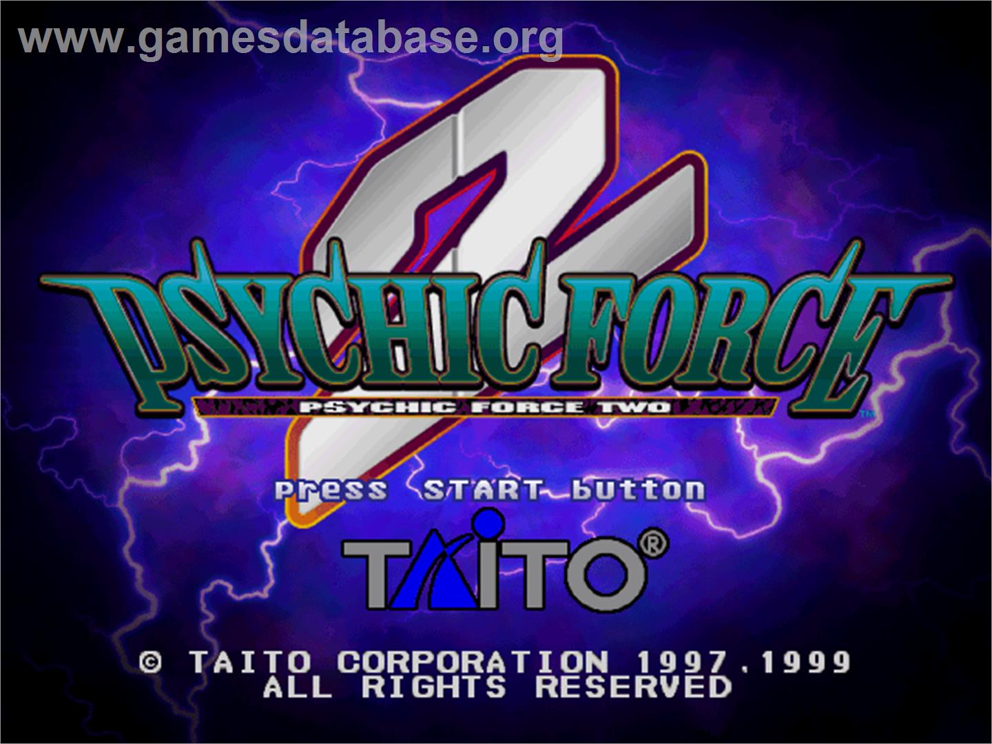 Psychic Force 2 - Sony Playstation - Artwork - Title Screen