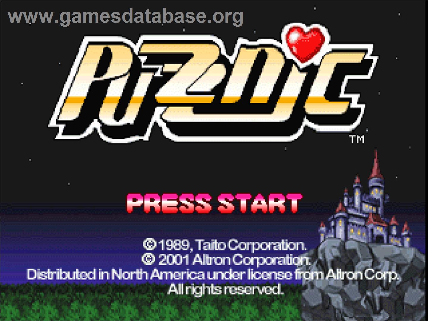 Puzznic - Sony Playstation - Artwork - Title Screen