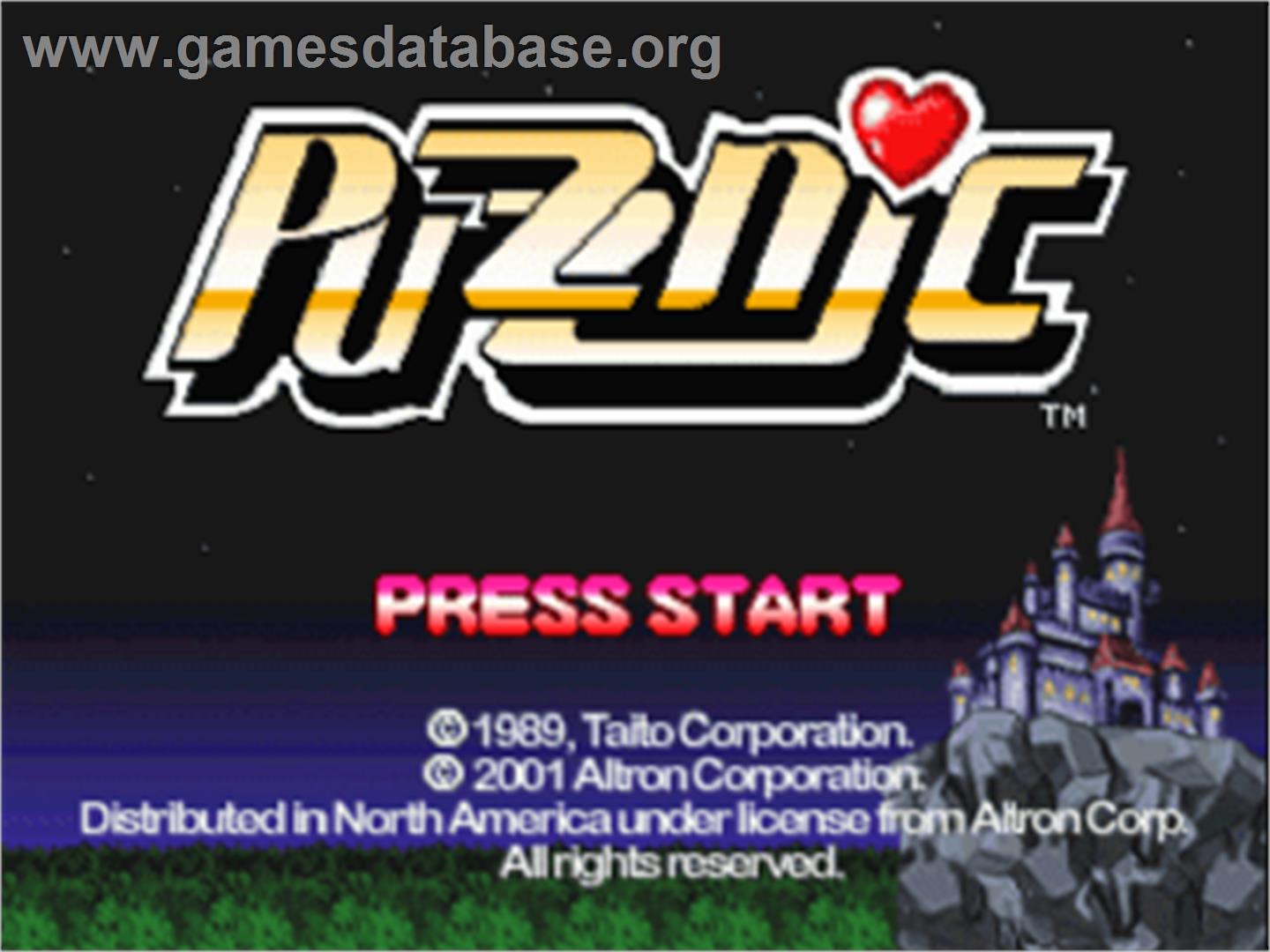 Puzznic - Sony Playstation - Artwork - Title Screen