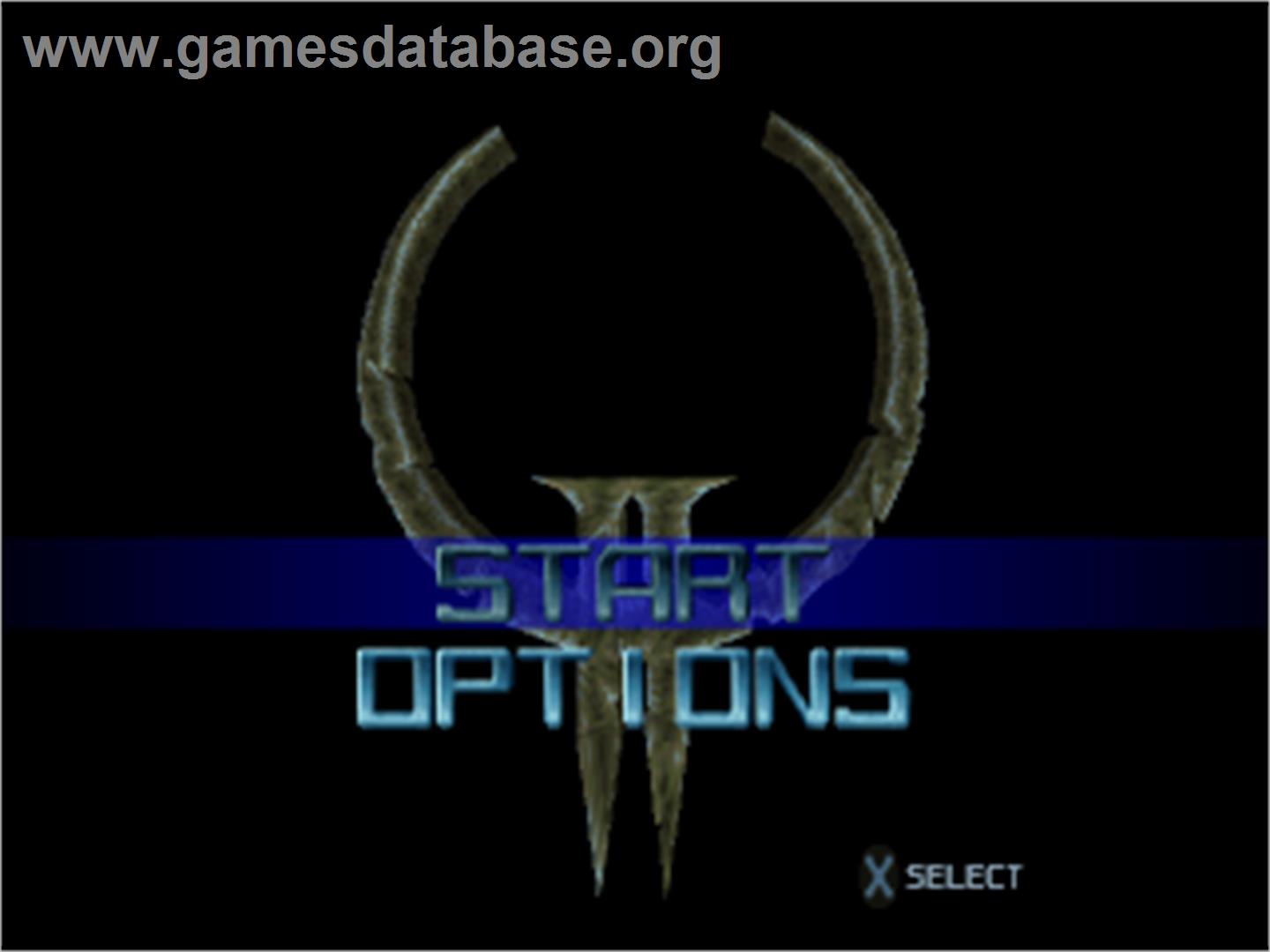 Quake II - Sony Playstation - Artwork - Title Screen
