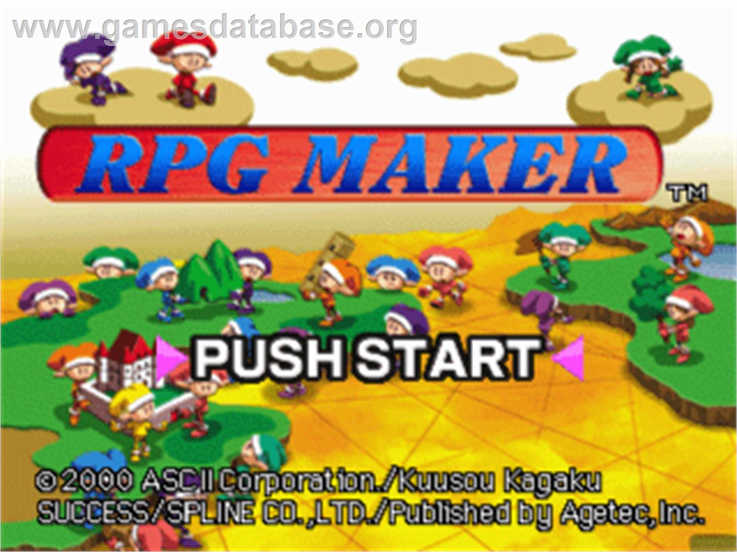 RPG Maker - Sony Playstation - Artwork - Title Screen