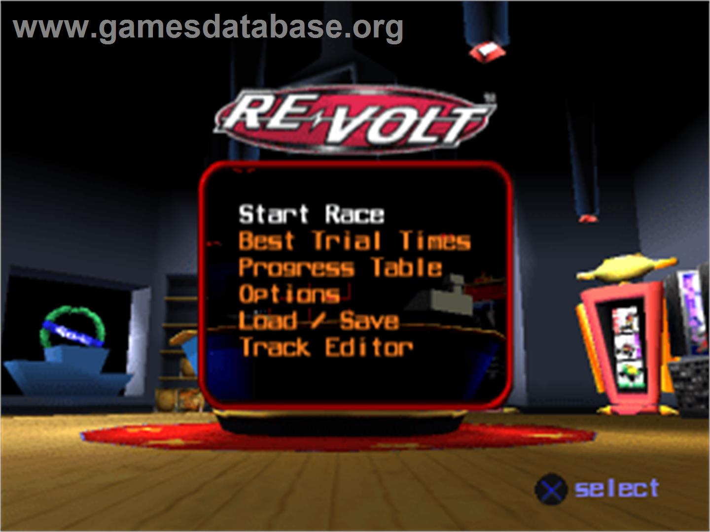 Re-Volt - Sony Playstation - Artwork - Title Screen