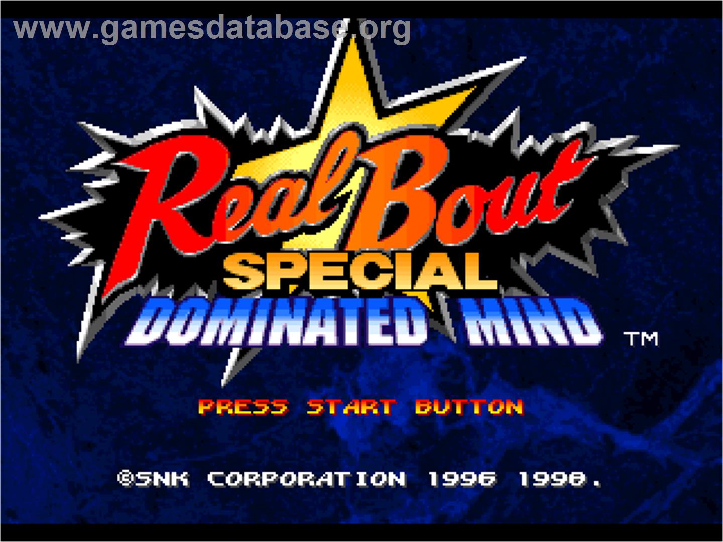 Real Bout Garou Densetsu Special: Dominated Mind - Sony Playstation - Artwork - Title Screen