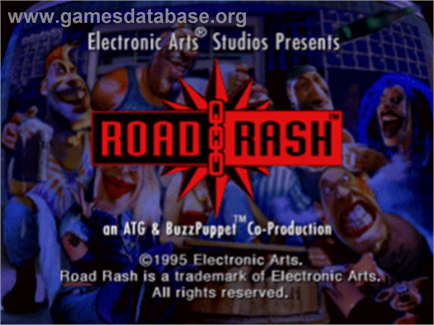 Road Rash - Sony Playstation - Artwork - Title Screen