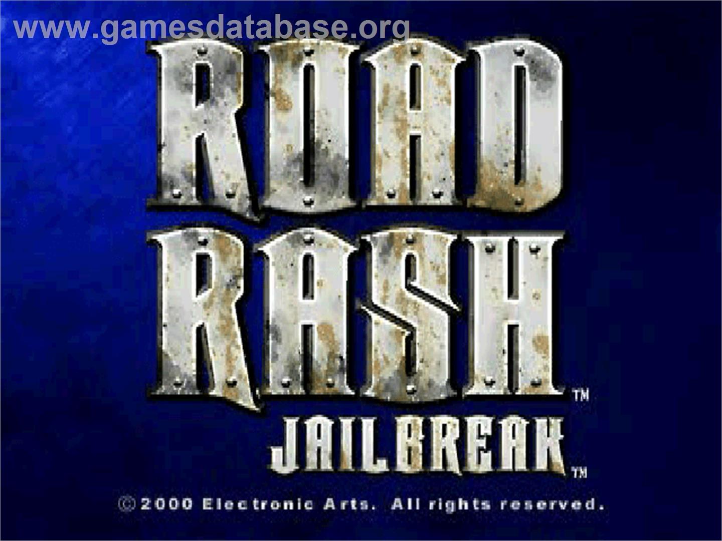Road Rash - Jailbreak - Sony Playstation - Artwork - Title Screen