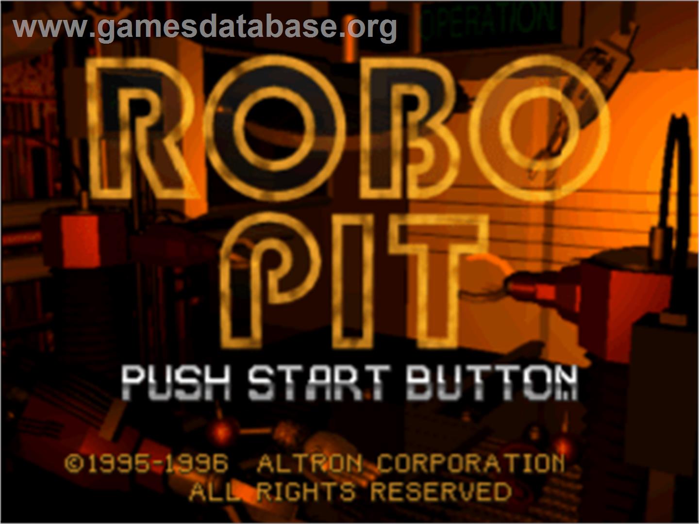 Robo Pit - Sony Playstation - Artwork - Title Screen