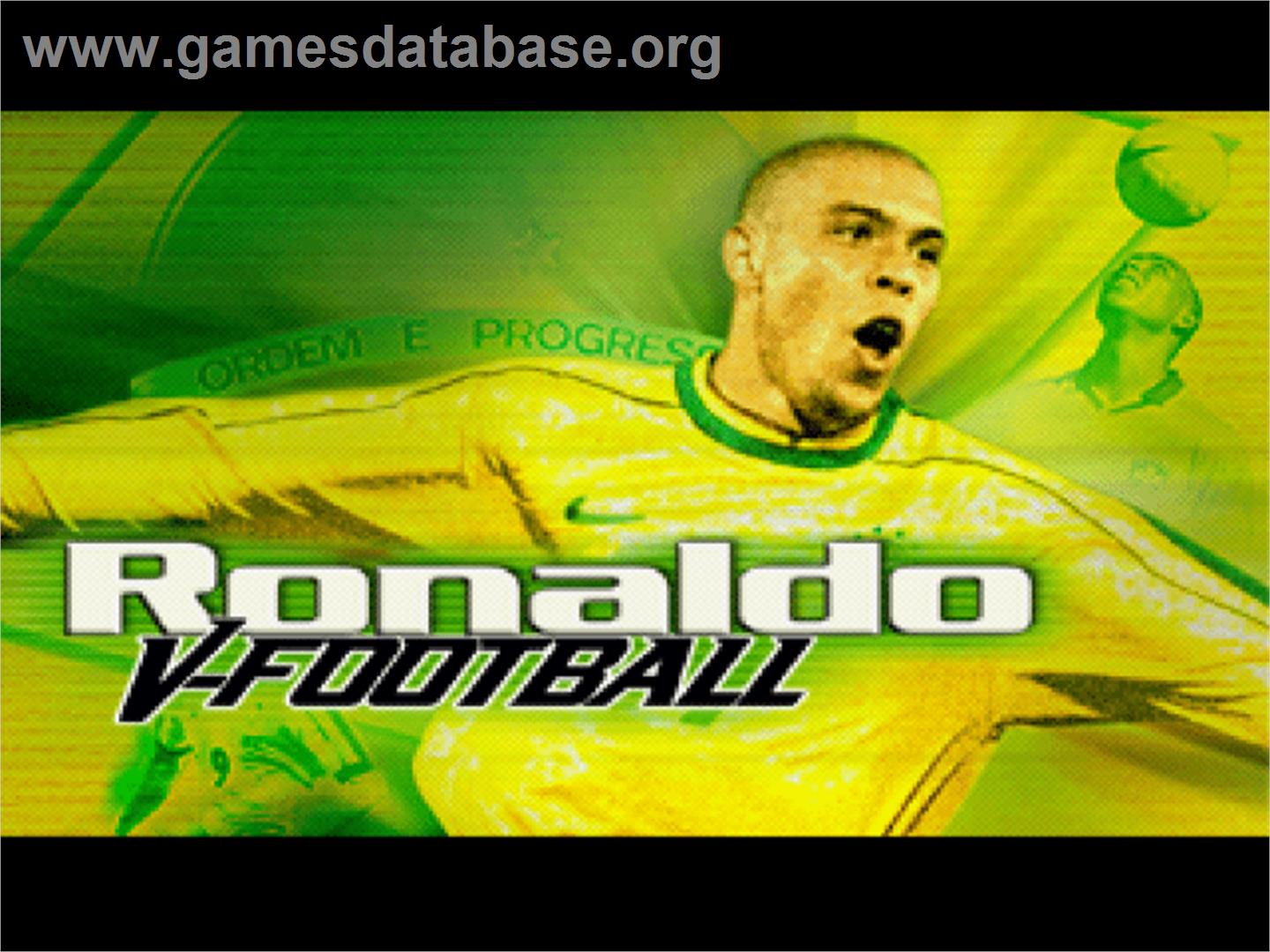 Ronaldo V-Football - Sony Playstation - Artwork - Title Screen