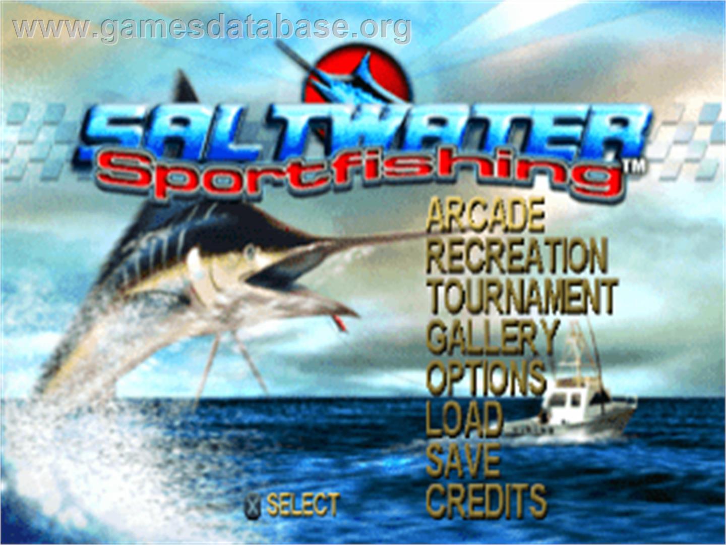 Saltwater Sportfishing - Sony Playstation - Artwork - Title Screen