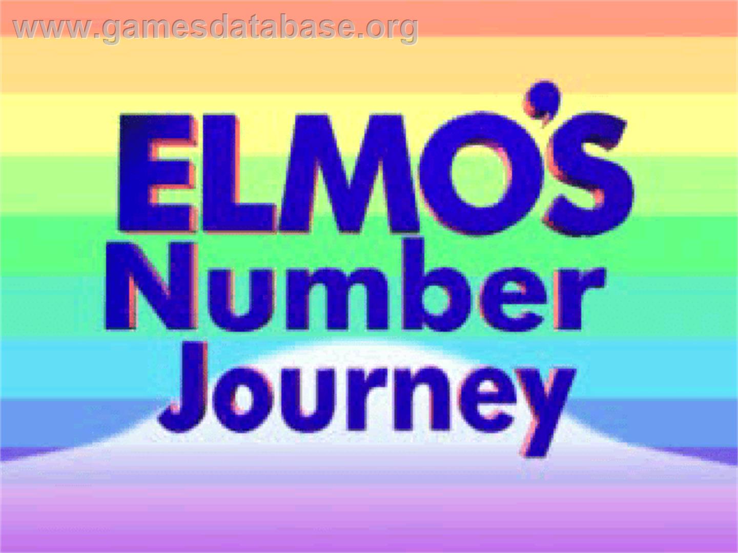 Sesame Street - Elmo's Number Journey - Sony Playstation - Artwork - Title Screen