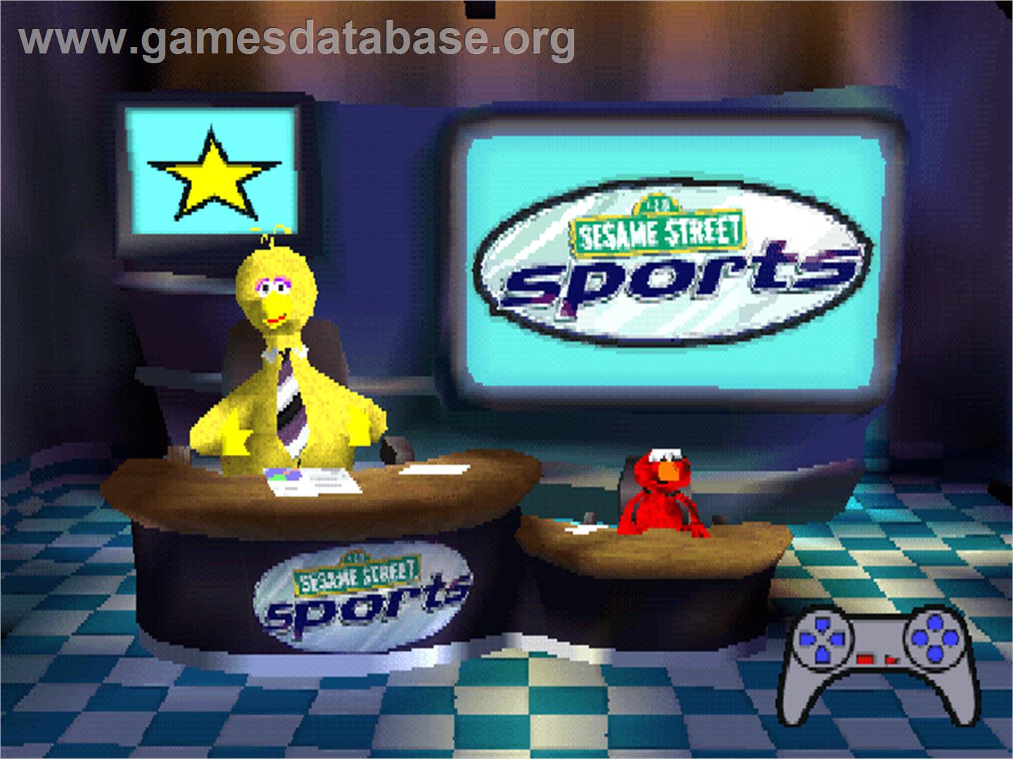 Sesame Street Sports - Sony Playstation - Artwork - Title Screen