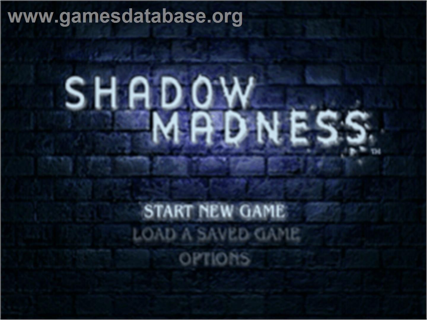 Shadow Madness - Sony Playstation - Artwork - Title Screen