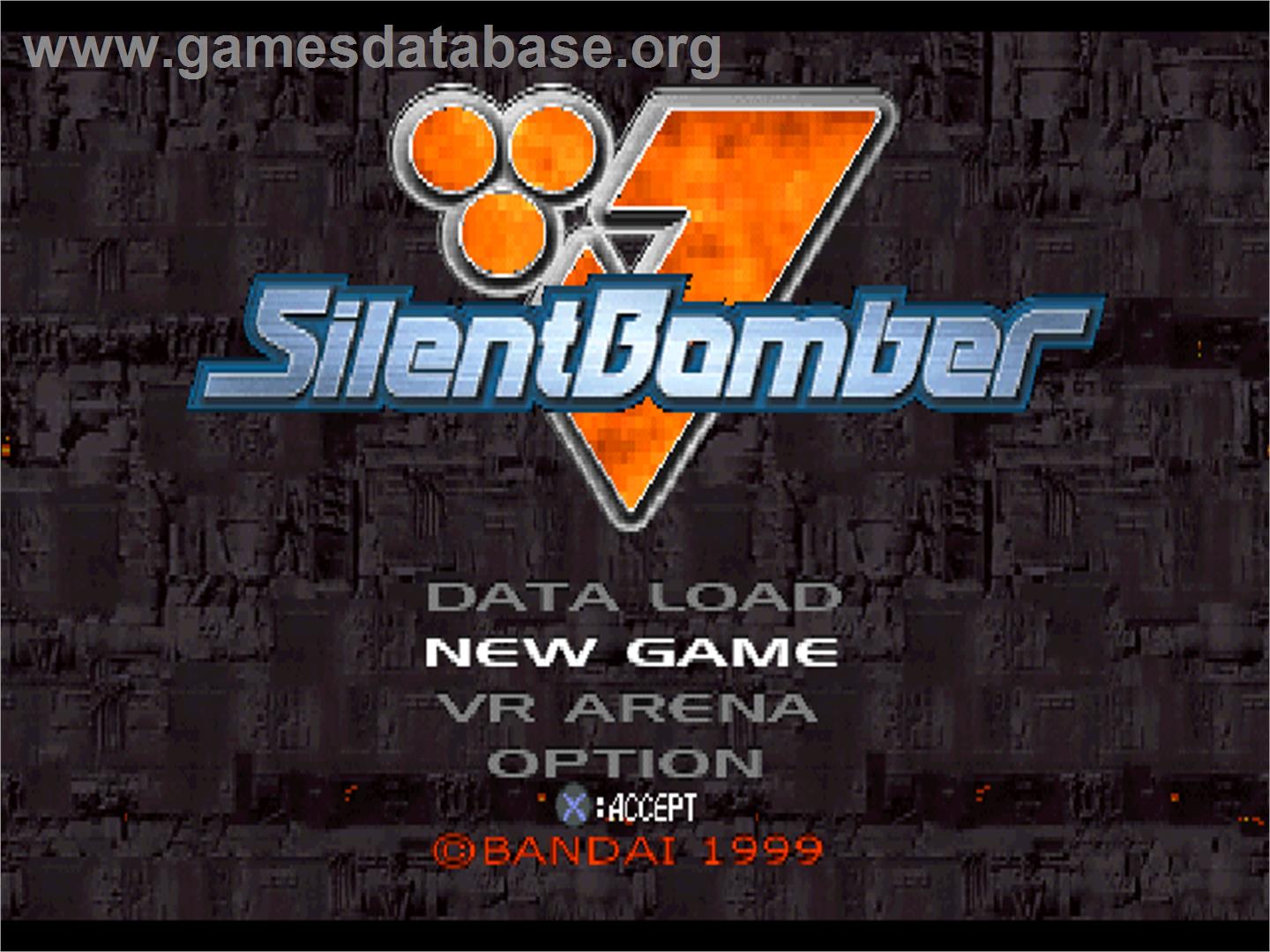 Silent Bomber - Sony Playstation - Artwork - Title Screen