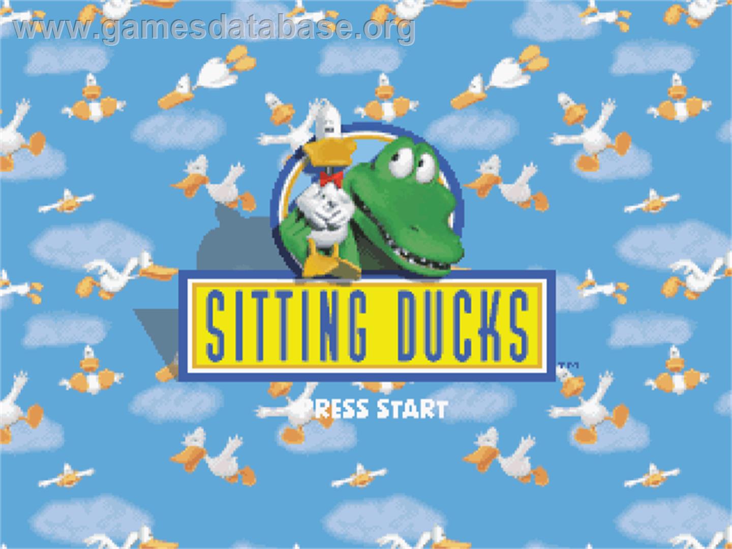 Sitting Ducks - Sony Playstation - Artwork - Title Screen