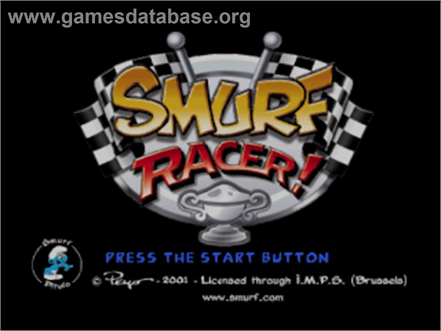 Smurf Racer - Sony Playstation - Artwork - Title Screen