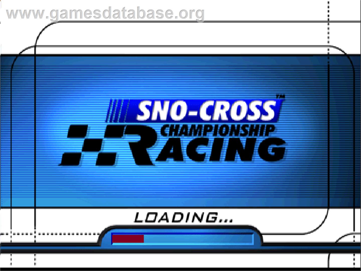 Sno-cross Championship Racing - Sony Playstation - Artwork - Title Screen