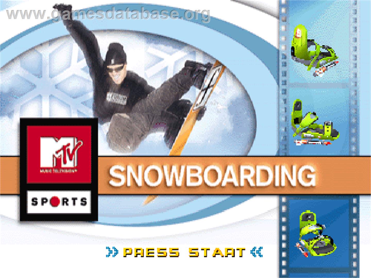 Snowboarding - Sony Playstation - Artwork - Title Screen